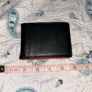 Black and Orange Men's Wallet